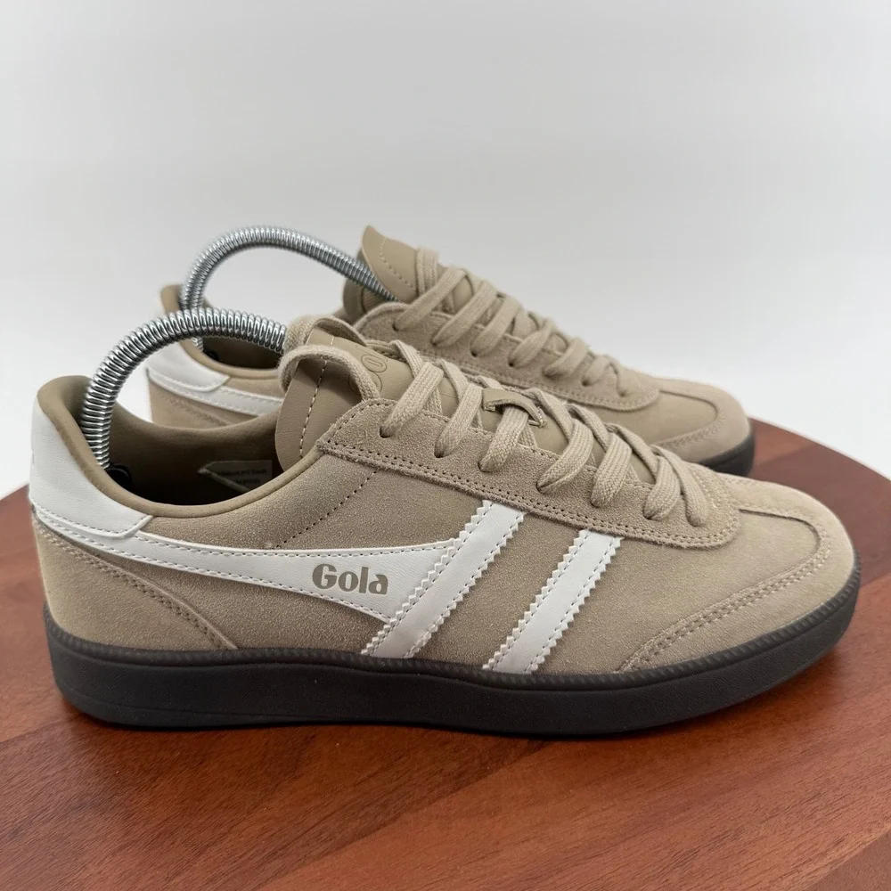 Gola Viper Retro Terrace Casual Sneakers Womens Taupe White Suede  Shoes 8.5 US